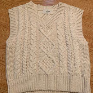 Wilfred Cream Knit Vest